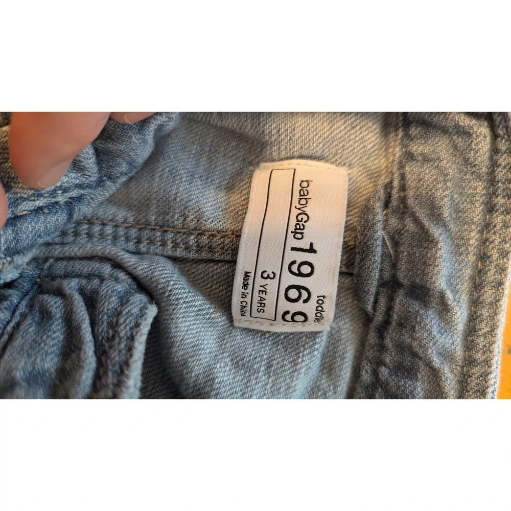 Baby Gap Toddler Girls Denim‎ Jacket and Butterfly Skirt Set Size 3 Years